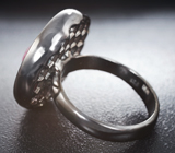 Серебряное кольцо с сапфиром и аметистами Серебро 925