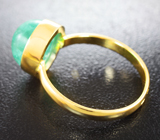 Золотое кольцо с уральским изумрудом 4,25 карата Золото