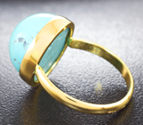 Золотое кольцо с армянской бирюзой 10,11 карата Золото