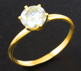 Золотое кольцо с муассанитом 0,98 карата Золото