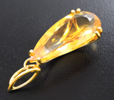 Золотой кулон с лемотрином 13,07 карата Золото