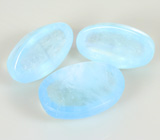 Набор из 3 забайкальских аквамаринов 23,01 карата 