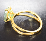 Золотое кольцо с уральским александритом 3,46 карата Золото