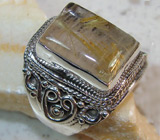 Перстень с кварцем волосатиком Серебро 925