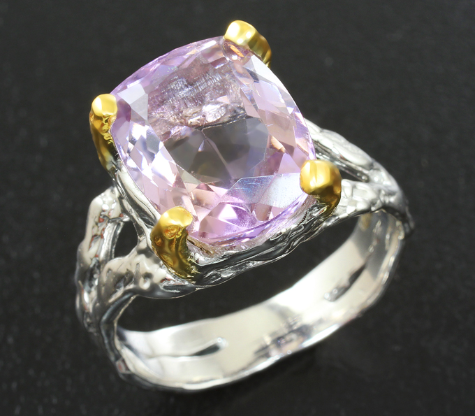 Серебряное кольцо с аметрином 6,2 карата