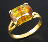 Золотое кольцо с крупным андалузитом 5,01 карата Золото