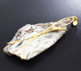 Золотой кулон с уникальной друзой халцедона 42,23 карата Золото