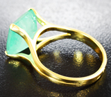 Золотое кольцо с уральским изумрудом 4,59 карата Золото