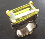 Серебряное кольцо с лимонным цитрином 23+ карат Серебро 925