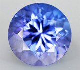 Кольцо с танзанитами и лейкосапфирами