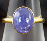 Золотое кольцо с танзанитом 4,28 карата Золото