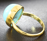 Золотое кольцо с армянской бирюзой 8,04 карата Золото