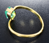 Золотое кольцо с уральским изумрудом высокой чистоты 1,24 карата Золото