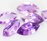 Набор из 6 аметистов 16,02 карата 