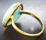 Золотое кольцо с армянской бирюзой 7,08 карата Золото