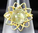 Золотое кольцо с редким медьсодержащим забайкальским турмалином 5,55 карата Золото