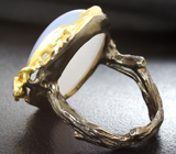 Серебряное кольцо с халцедоном и аметистом Серебро 925