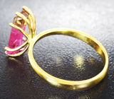 Золотое кольцо с арбузным турмалином 2,45 карата Золото
