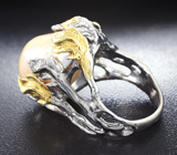 Серебряное кольцо с жемчужиной барокко 29,71 карата Серебро 925