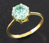 Золотое кольцо с муассанитом 1,89 карата Золото