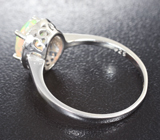 Изящное серебряное кольцо с ограненным эфиопским опалом топового качества Серебро 925