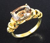 Золотое кольцо с орегонским солнечным камнем 3,28 карата Золото