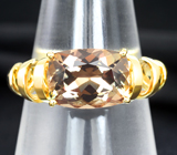 Золотое кольцо с орегонским солнечным камнем 3,28 карата Золото