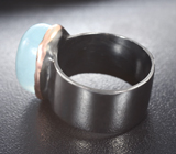 Серебряное кольцо с аквамарином 11+ карат Серебро 925