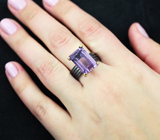 Серебряное кольцо с аметистом Серебро 925