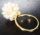 Золотое кольцо с жемчугом 11,91 карата Золото