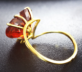 Золотое кольцо c крупным спессартином 11,12 карата Золото