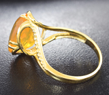 Золотое кольцо с ограненным бразильским опалом 4,93 карата Золото