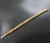 Превосходный серебряный браслет с цитринами Серебро 925