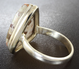 Серебряное кольцо с медным агатом Серебро 925