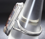 Серебряное кольцо с медным агатом