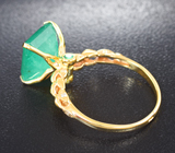 Золотое кольцо с уральскими изумрудами 3,97 карата и бриллиантами Золото