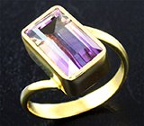 Кольцо c контрастным аметрином 4,47 карата Золото