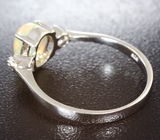 Изящное серебряное кольцо с кристаллическим эфиопским опалом Серебро 925