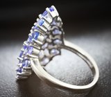 Роскошный серебряный комплект с танзанитами Серебро 925