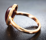 Кольцо со звездчатым рубином 7,13 карата Золото
