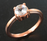 Прелестное серебряное кольцо с морганитом Серебро 925