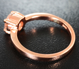 Прелестное серебряное кольцо с морганитом Серебро 925