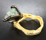 Серебряное кольцо с резным топазом Серебро 925