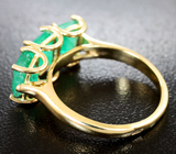 Кольцо с уральскими изумрудами 3,22 карата Золото