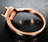 Изящное серебряное кольцо с родолитом Серебро 925