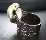 Серебряное кольцо с «призрачным» кварцем и голубым топазом Серебро 925