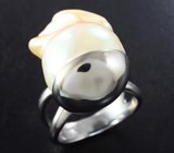 Серебряное кольцо с жемчужиной барокко 33,15 карата