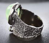 Серебряное кольцо с пренитом и хризопразом Серебро 925