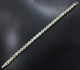 Прелестный серебряный браслет с ограненными эфиопскими опалами Серебро 925