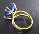 Золотое кольцо с флюоритом со сменой цвета 12,42 карата Золото